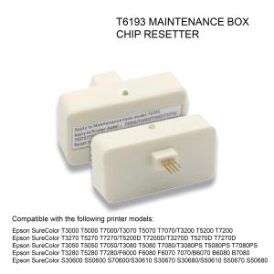 T6193 Maintenance Box Chip Resetter for Epson Surecolor F6000 | T3000 | T5000 | T7000 | T3070 | T5070