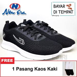 FIURI - NEW ERA  - ALPHARD ATLANTA BERLIN CHARLY AUSTIN 33-43 - FULL HITAM - SEPATU KANVAS ANAK KECIL DEWASA - SEPATU OLAHRAGA JOGGING LARI LAKI-LAKI - SEPATU SEKOLAH ANAK TK SD SMP SMA KERJA KULIAH - SEPATU CASUAL COWOK TRENDY MURAH PROMO DISKON