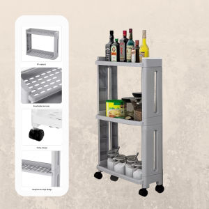 BATHI Rak Troli Ramping Roda 3 Susun Plastik PP BN-2713