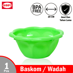 SHINPO Baskom Plastik Diameter 20 CM Wadah Penyimpanan Makanan Hikari Basin BPA Free SPO-SIP-233M