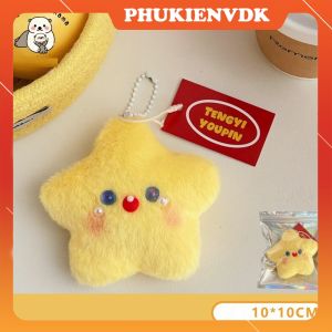 Móc Khóa Dây Treo Túi Hình Ngôi Sao Màu Vàng Dễ Thương W22