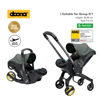 DOONA i คาร์ซีทและรถเข็นเด็ก Car Seat & Stroller (รับน้ำหนัก 13 Kg.) มาตรฐาน i-Size R129
