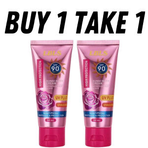 [ซื้อ 1 รับ 1]Cross-border LBLS Rose Facial Sunscreen SPF90+++ Sunscreen Cream High Protection UV PLUS 60ml