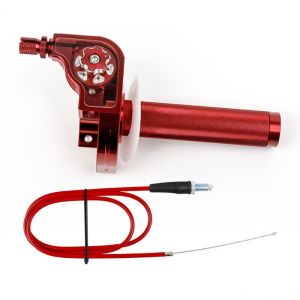 Đường kính 22mm Tay cầm ga xoay cho xe máy với dây Hợp kim nhôm Thanh điều khiển ga Phụ tùng thay thế Chủ đề M101.5 Tay lái xe máy Xe máy điện