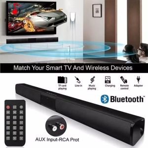 Bluetooth Speakers Computer Tv Sound Bar 4 Speakers Usb Aux Mp3 Fm Radio Music Player Boom Box With Remote Control In Super Bass Speaker Column Wireless Bluetooth Speakeer System TV Home Theater Sound Bar