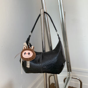 EchoBliss  กระเป๋าโท้ทหรูหราสำหรับผู้หญิงย้อนยุคกระเป๋าสะพายอารมณ์สำหรับการเดินทางในชีวิตประจำวัน