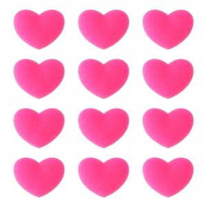 12pcs Absorber Tennis Vibration Dampener Tennis Accessories Tennis Racquet Dampeners Heart Shape String Dampener