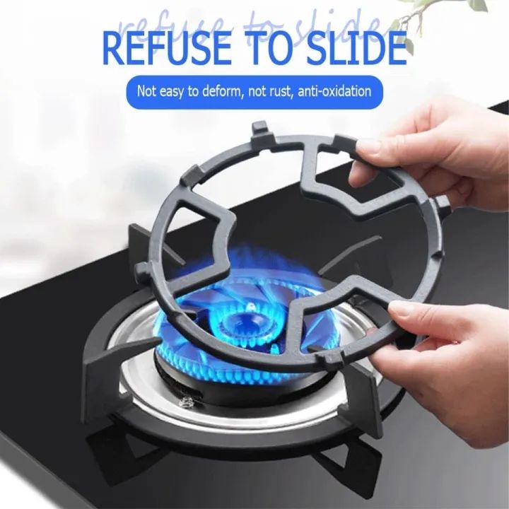 1pc Cast Iron Wok Ring Gas Stove Burner Grate Nonslip Wok Ring for