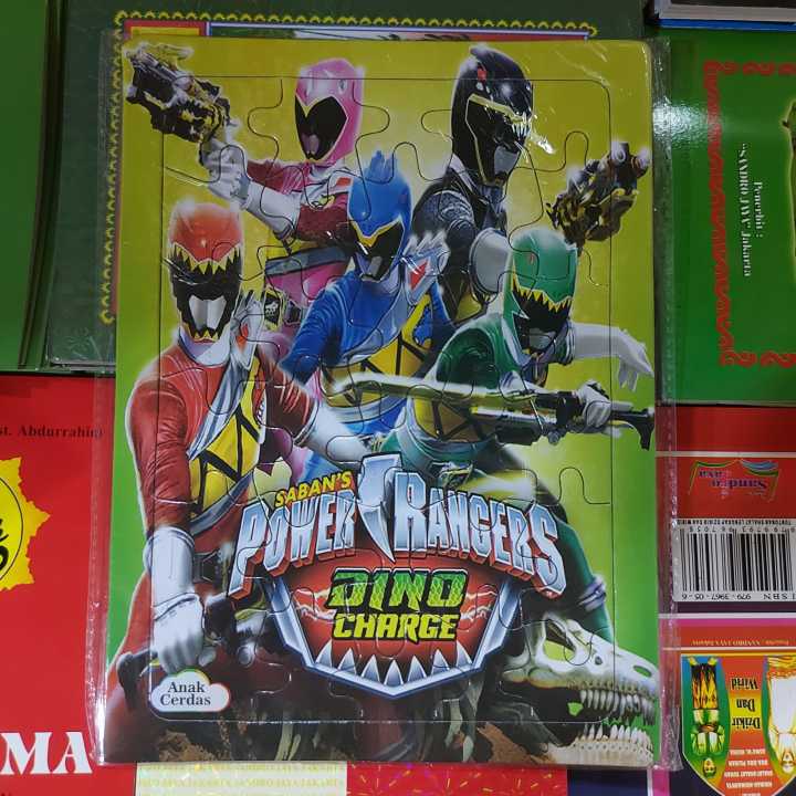 Power Ranger 25 Puzzle Puzzle Edukasi Power Rangers Dino Charge / Mainan Edukasi / Mainan Anak ...