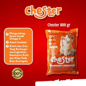 Makanan Kucing CHESTER 800gr Rasa TUNA Dry Cat Food 800gr