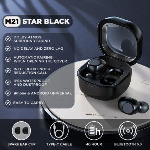 KINGLUCKY M21 TWS Wireless Bluetooth 5.3 Mini Earbuds Long Battery with Hifi Sound Quality