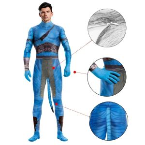 carnival Avatar Cosplay Costume Carnival Movie Themed 3D Digital Print Elastic ZentaiSuit Purim Catsuit Blue Alien Bodysuit2026