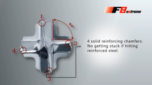 AlpenxF8 SDS-Plus Hammer Drill Bit 4 Cutting Edges A816 (5mm-16mm) (160mm)