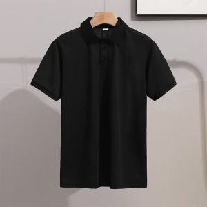 Mens Classic Cotton Polo Tee Lightweight Short Sleeve Casual Shirt With Breathable Fabric Baju Polo Harian Lelaki