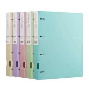 A4 File Folders Display Book 4 Hole Binders Folders Document Ring Binders Folder Office School Supplies for Students