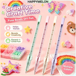 Auto Beads Tools Press-type Shuttle Beads Pen Push-type Fuse Beads Pen Quick Bead Placement Tool 拼豆工具 按压式飞梭拼豆笔