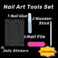 9033  HYPIKAU Almond French Tip Press on Nails Glossy Finished Reusable False Nails 24Pcs Nail Women. 