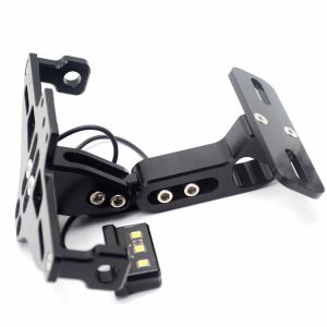 Adjustable Motorcycle License Plate Bracket Licence Plate Holder Plate Hanger Tail Tidy Bracket CNC Aliminum Universal For Yamaha fz6 fz1 R15 R25 R3 xmax benelli trk 502 tnt 125 HONDA CBR 125R KTM 390 duke 690 KAWASAKI NINJA 400 Z900 Z1000 etc