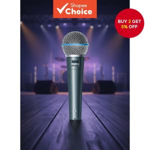 (HD1)BETA 58A Super Cardioid Dynamic Microphone for Stage Vocal Performance Professional Wired Mic for Karaoke and BBOX Recording BETA 58A Mikrofon Dinamik Supercardioid untuk Persembahan Vokal Pentas Mikrofon Berwayar Profesional untuk Rakaman Karaoke