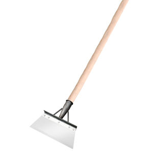 30cm/12inch Stainless Steel Garden Cleaning Shovel With Wooden Handle Farm Weeding Tool