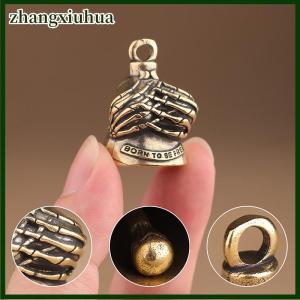 zhangxiuhua Guardian Bell Motorcycle Bell For Bikers Women Men W Hanger Biker Bell For Riders Good Luck Riding Bell Spirit Bell Moto