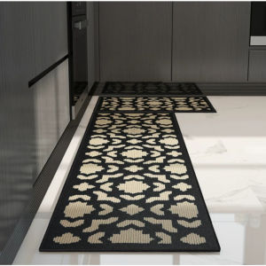 【eoxjk】เสื่อครัวลายเรขาคณิตเรียบง่ายวัสดุโพรพิลีนขนาด45*70cm-60*180ซม. กันลื่นกันน้ำมันกันฝุ่นทำความสะอาดง่าย.พรมปูพื้นเสื่อประตูพรมปูพื้นห้องครัวเสื่อกันน้ำเสื่อกันลื่น