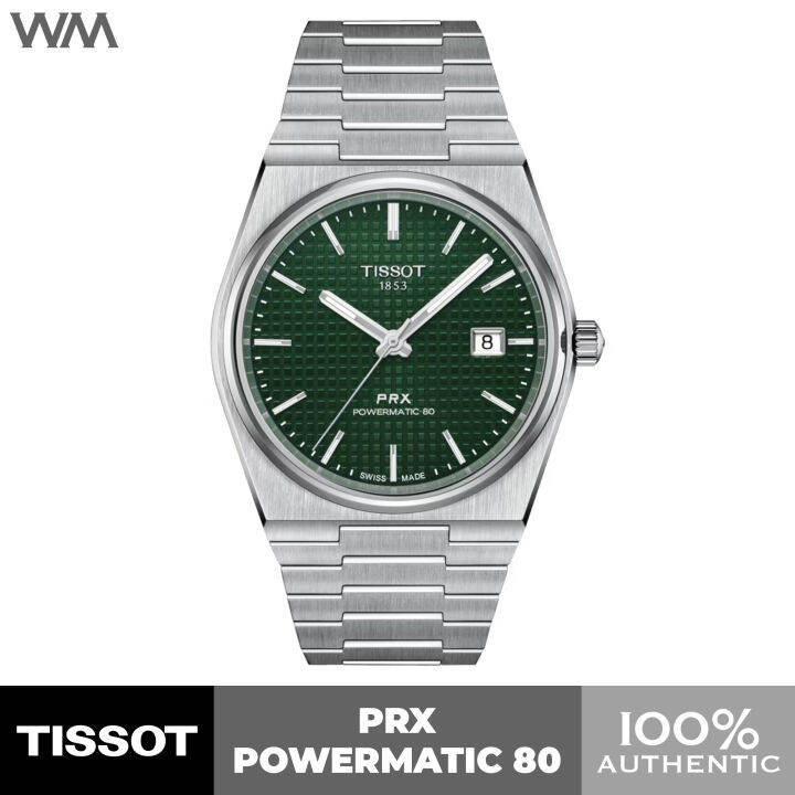 Tissot PRX Powermatic 80 Green Dial Stainless Steel Swiss