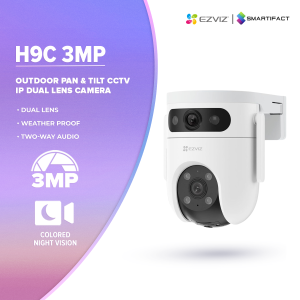 EZVIZ H9C 3+3MP Wireless Smart Home CCTV Camera Outdoor With Night Vision and WaterProof Panoramic View With Audio And Speaker