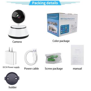 V380 Q6 CCTV Camera Wifi Connect to Cellphone 1080P Smart Night Vision Video Security Alarm
