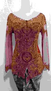 satu set kebaya payet pesta+longtorso+roklilit TERMURAH bisa