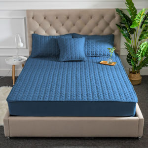 Waterproof Cadar Queen Mattress Protector Elastic Fitted Bedsheet Bedspread Matress Cover Dust Cover Queen /King /Single Ship from Malaysia