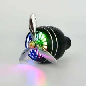 EKLEVA Car Air Vent Perfume Clip Led Lights Metal Case Car Styling Air Freshener Car Decoration Solid Fragrance Red