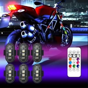 7-color RGB LED Aircraft Strobe Light Motorcycle Light LED Position Wireless Light Warning Light for Motorcycle for Aircraft for Airplane for Helicopter
