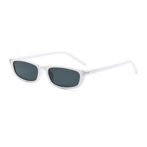 JN IMPRESSION Small Frame T-shaped Sunglasses Retro Ins Fashion Square Narrow Frame Sunglasses Trendy Sun Protection Street Shooting Sunglasses for Women