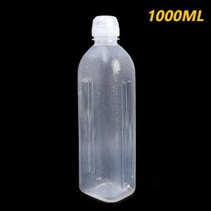 5PCS 300ML/500ML/1000ML Kitchen Screaming Oil Spray Bottle Seasoning Extruded Bottle Plastic Seasoning Bottle for Ketchup Salad Dressing Picnic BBQ Gadgets