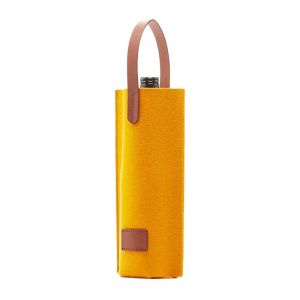 ONETOONE Home Storage Handbag Storage Bag Bottle Carrier Felt Bag Red Wine Pouch Wine Storage Bag