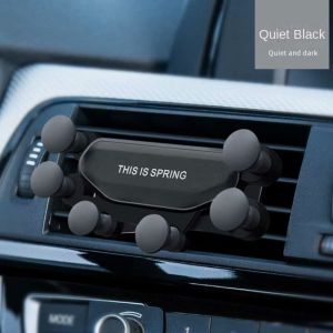 Car Cellphone Holder Heavy Duty Phone Holder Snap-On Air Vent Navigation Bracket Automotive Interior