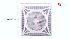 360&deg Embedded Ceiling Fan with Remote Control Air Circulation Fan Invisible Gypsum Board Concealed Cooling Fan