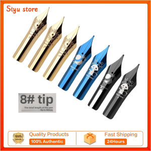 MAJOHN End Craftsman No. 8 40 Type Pen Tip Nib Set Gold-plated Black and Blue BOCK Glossy Audiophile Grade Super Large Bright Tip