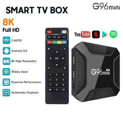 G96 Mini TV Box 8K Ultra HD 4GB+64GB Wireless 2.4G/5G dual-band WiFi Android 13 Google Assistant HDR