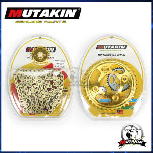MUTAKIN Chain Sprocket Set WAVE 125/WAVE 100/WAVE 110 /XRM 125 /RS 125(428-14T-35/36/37/38/39T-110L)