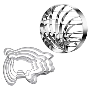 5pcs Stainless Steel Conchae Cutter Grade Mexicans Bread Embossing Molds Professional Kitchen Baking Accessories