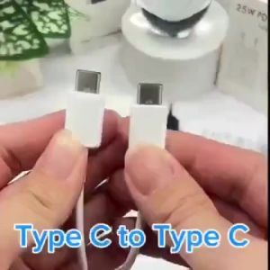 Sạc nhanh 25W gồm củ và dây chuôi Type C to Type C dành cho note 10 10 plus s20 s22