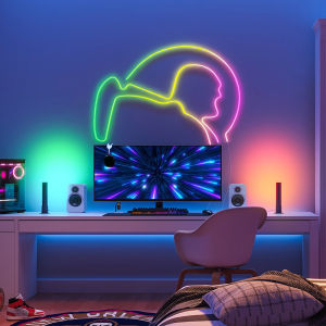 Full-color neon light strip 72 Lamp / Rice neon strips RGBIC Flowing light programming strip lights 6X16mm