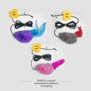 [SG]🚚 Pet Supplies Sales New Hanging Calling Mouse Toy Interactive Play Attracting Interest Cat Toy