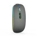 Dual Mode Bluetooth 2.4G Wireless Mouse One-Click Desktop Function Type-C Rechargeable Silent Backlight Mice for Laptop PC Computer. 