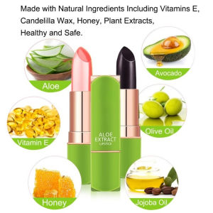 Aloe Extract Moisturizing Lipstick Long Lasting Shiny Lip Makeup Natural Hydrating Lip Stick Multiple Shades