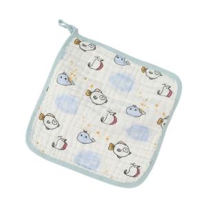 Baby Washcloth with 6-layer Baby Towel Reusable Baby Cotton Square Face Shower Bath Towel Soft Baby Wiping Bathing Feed