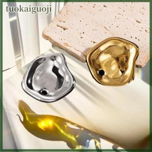 tuokaiguoji 2025 Mới Hợp Thời Trang Vàng Bạc Màu Lớn Vòng Trâm Cài Cho Phụ Nữ Tối Giản Kim Loại Không Thường Xuyên Gấp Pin Trâm Trang Sức Quà Tặng