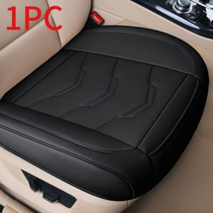 SEAMETAL 5 Seaters Car Seat Covers PU Leather Anti Slip Seatcover Cushion Protector Pad Full Surrounded fit Driver Passenger Side for SUV Sedan Truck